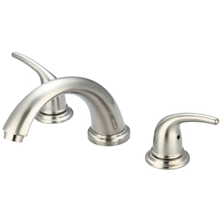 Olympia Two Handle Roman Tub Trim Set in PVD Brushed Nickel P-1141T-BN